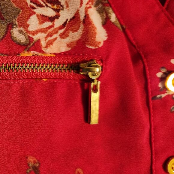 J for Justify Women's Pink Floral Sleeveless Blouse Size XL - Picture 5 of 13